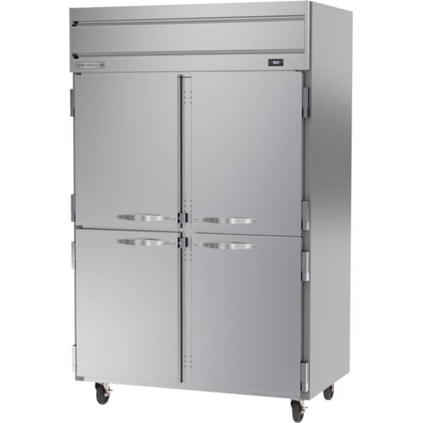Refrigerator, Reach In, Top Mount, Two Section, (4) Half Solid Doors